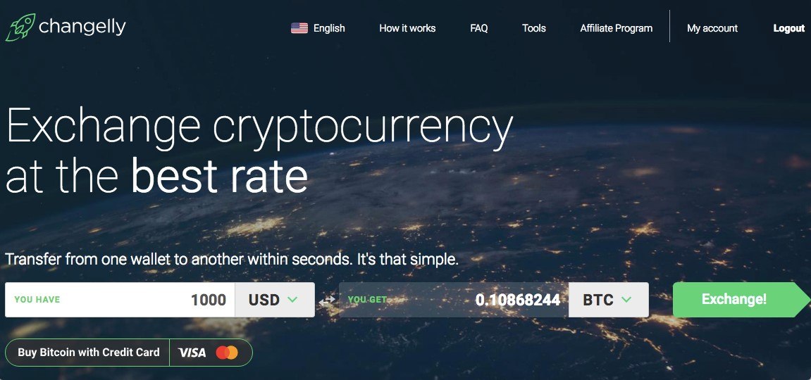 Using Changelly to buy bitcoin
